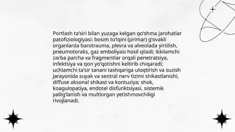 Harbiy dala jarohligiga qòshma jarohatlar 4