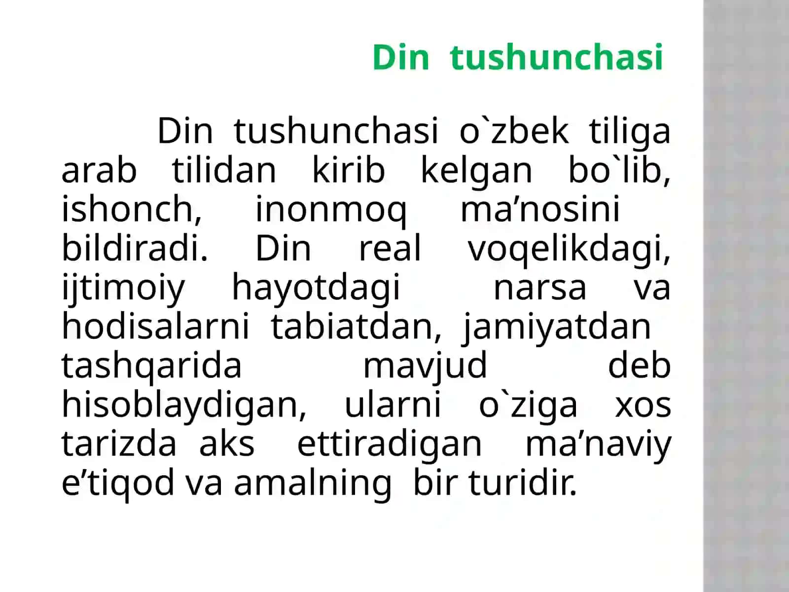 Din va ibtidoiy din shakllari 4