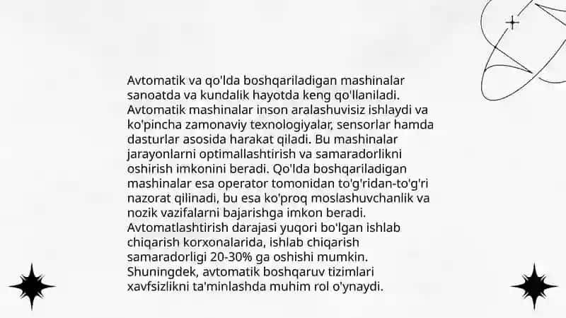 Asosiy tozalash mashinalarining qiyosiy tahlili 4