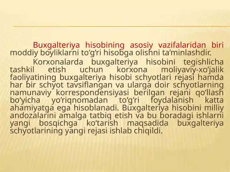 2-mavzu: Dorixonaga keltirilgan tovarlar hisobi. Dorixonada tovarlar sarfining hisobi 4