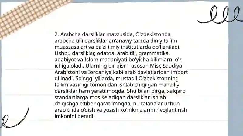 Arab tilida yuklanmalar 4