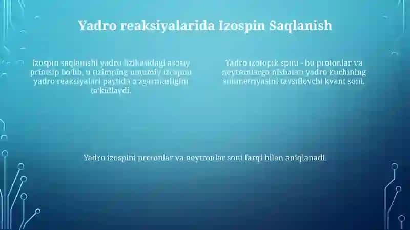 Yadrolarning izatopik spini 4