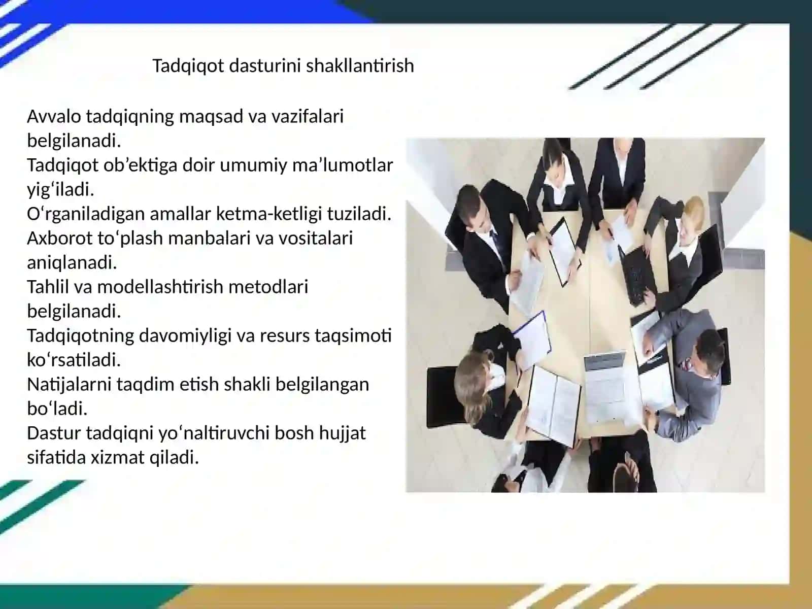 Menejmentda tadqiqotlarni rejalashtirish va tashkillashtirish 4