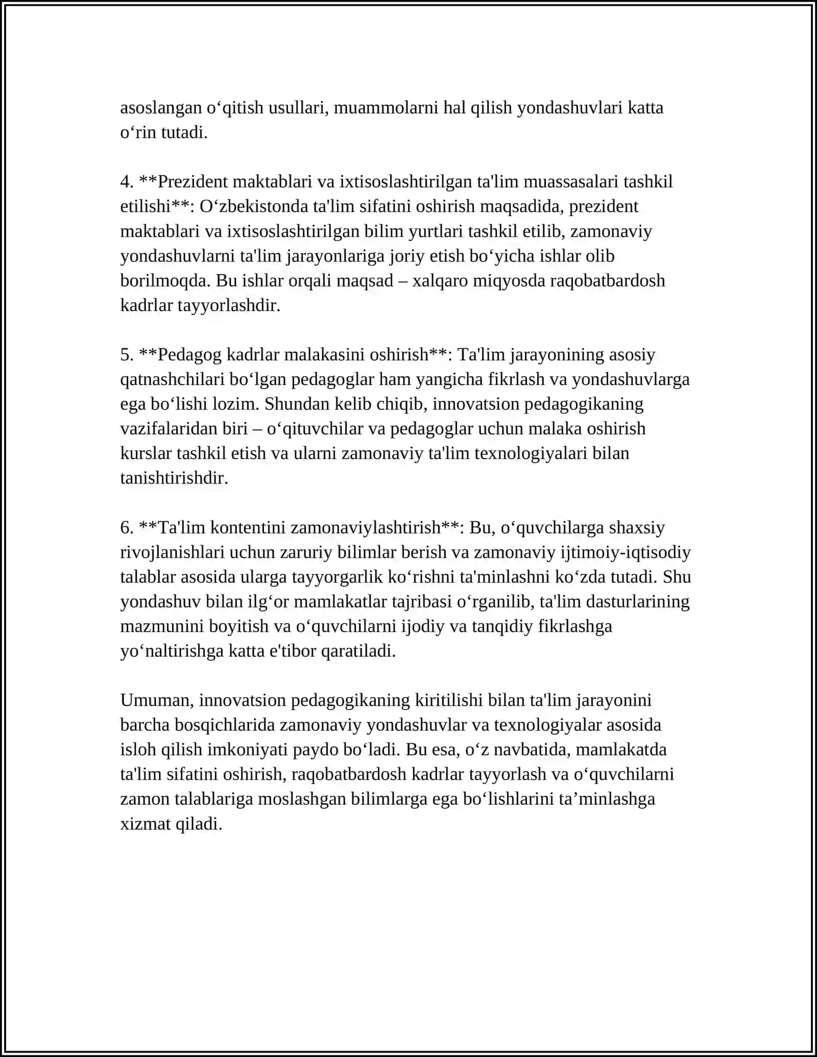 INNOVATSION PEDAGOGIKA TALIM INNOVATSIYALARINING MOHIYATI NAZARIY ASOSLARI VA TURLARI 4