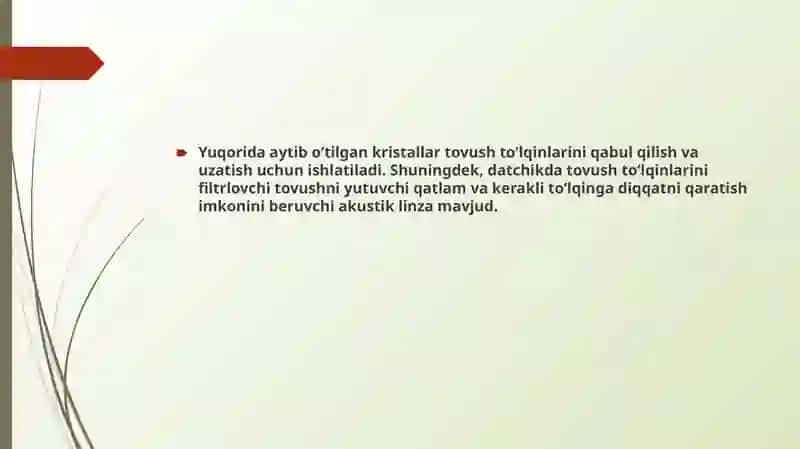 Ultratovushni olish va uni tibbiyotda qo’llash 4