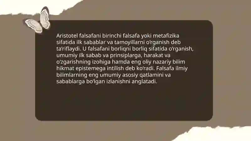 Falsafaning mazmuniga oid Sharq va gʻarb mutafakkirlarining ta'riflari 4