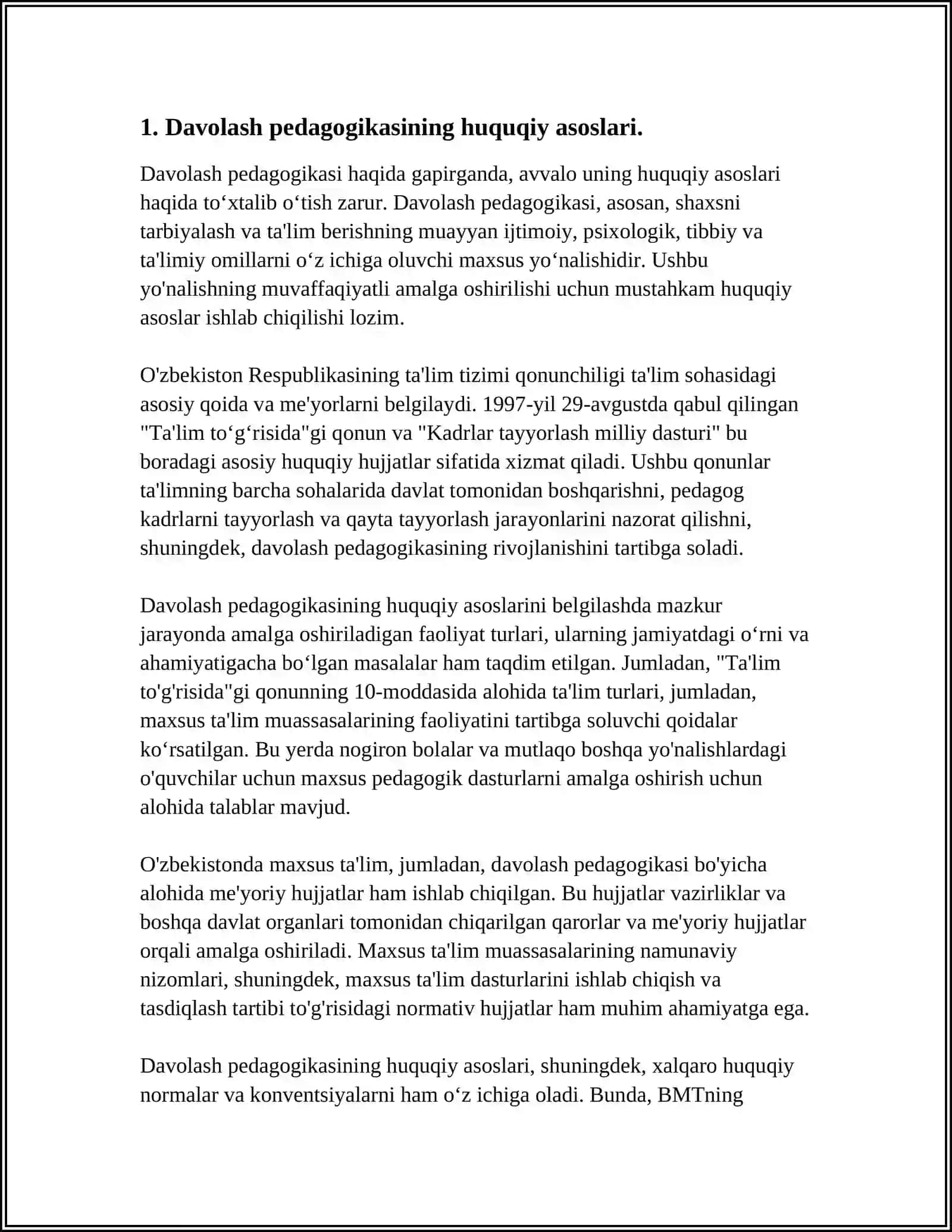 IJTIMOIY INSTITUTLAR TIZIMIDAGI DAVOLASH PEDAGOGIKASINING HUQUQIY ASOSLARI 4