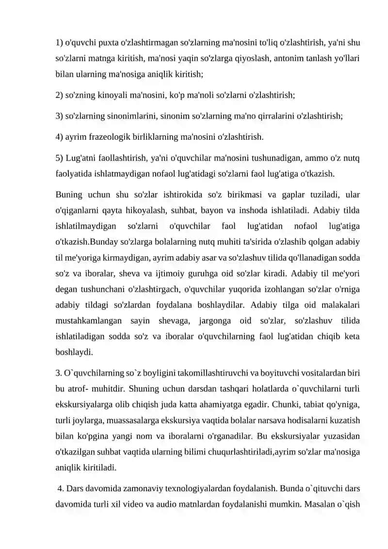 Lug'atlar Bilan Ishlash va O'qituvchi Atamasi 4
