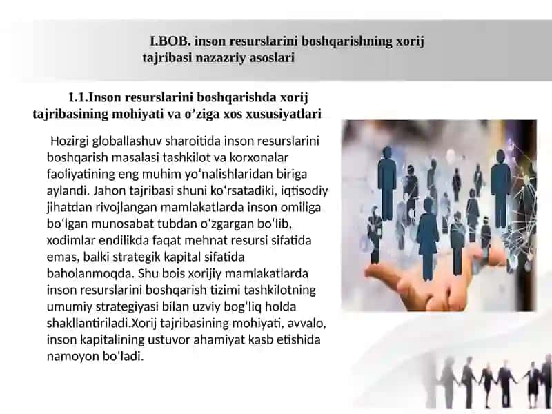Inson resurslarini boshqarishning xorij tajribasi 4