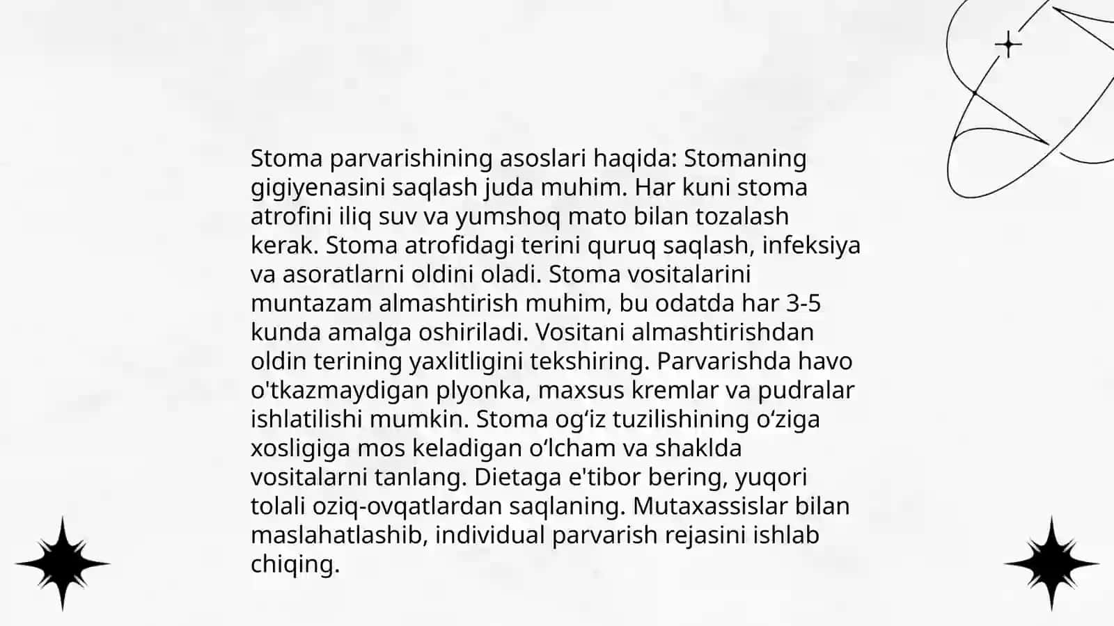 Xirurgik stomalarni parvarish qilish 4