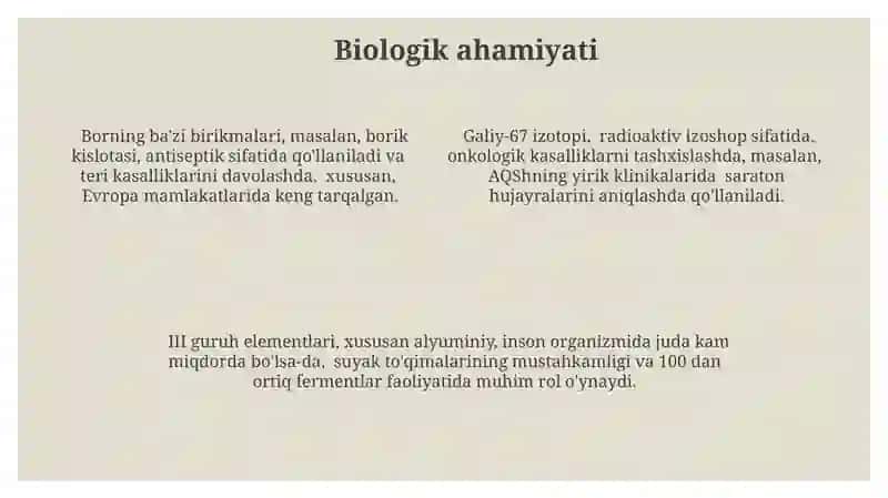 Davriy sistemaning III-guruh elementlari 4