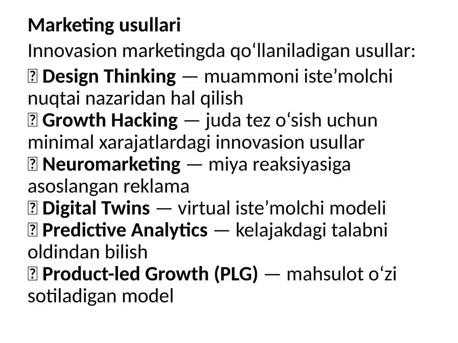 Innovasion marketing texnologiyasi 4