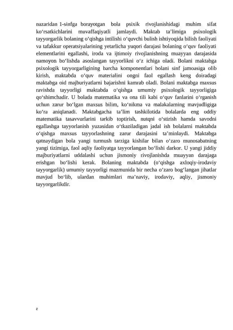 Bolalarni maktabga psixologik tayyorgarligi 4