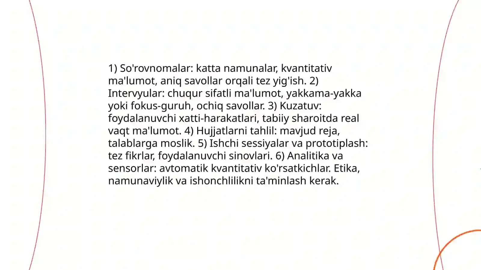 Loyihalash uslublarida boshlangʻich ma'lumotlar 4