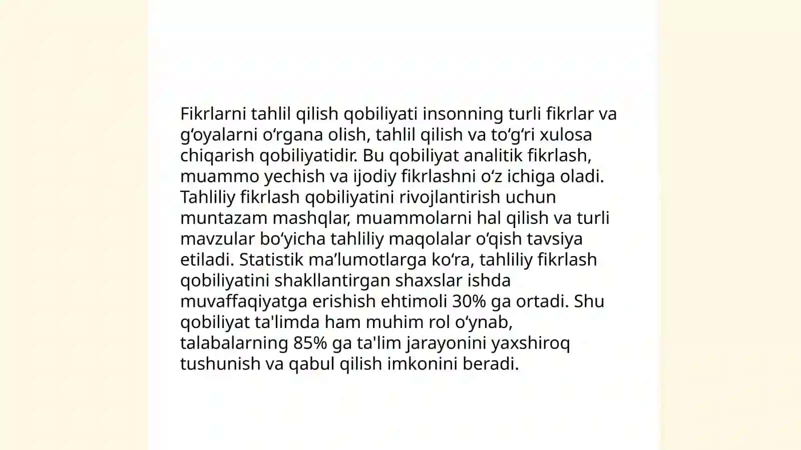 Tanqidiy fikrlash texnologiyasi 4