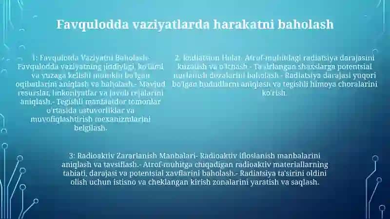 Radioaktiv zarar manbalari 4