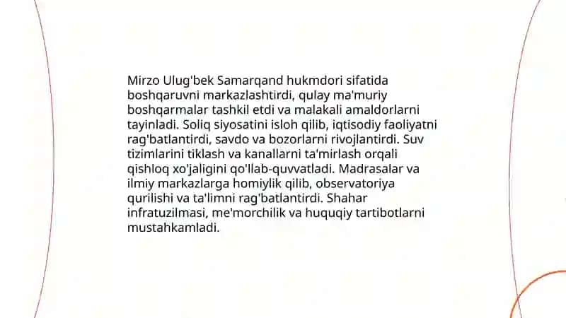 Mirzo Ulug'bekning hayoti va siyosiy faoliyati 4