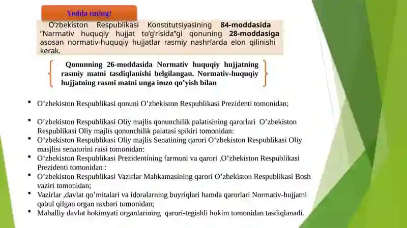 Umumiy ma'muriy huquqning manbalari 4
