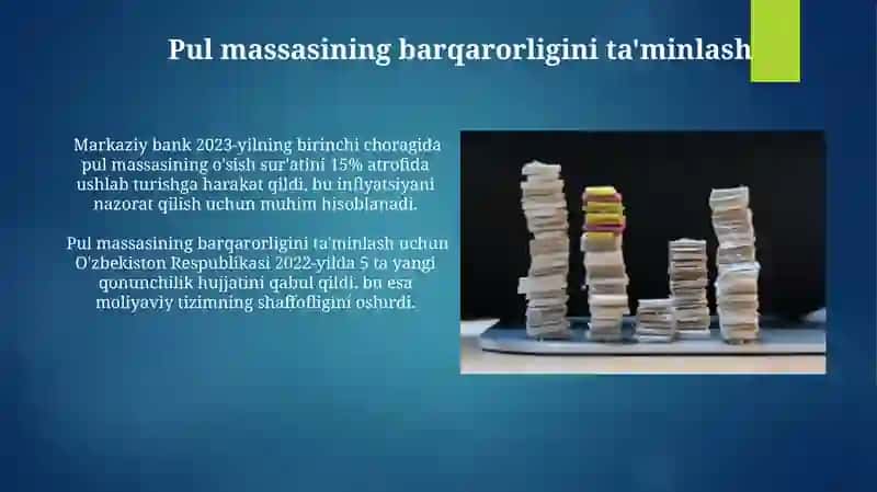Pul muomilasini tashkil qilish va pul massasi 4