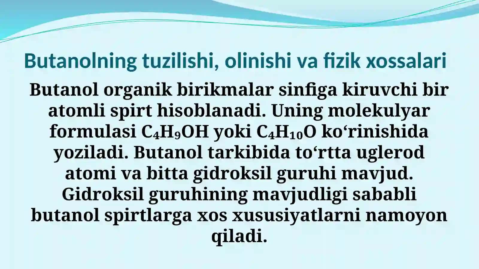 BUTANOL 4