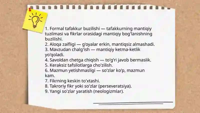 Tafakkur buzilishlari 4