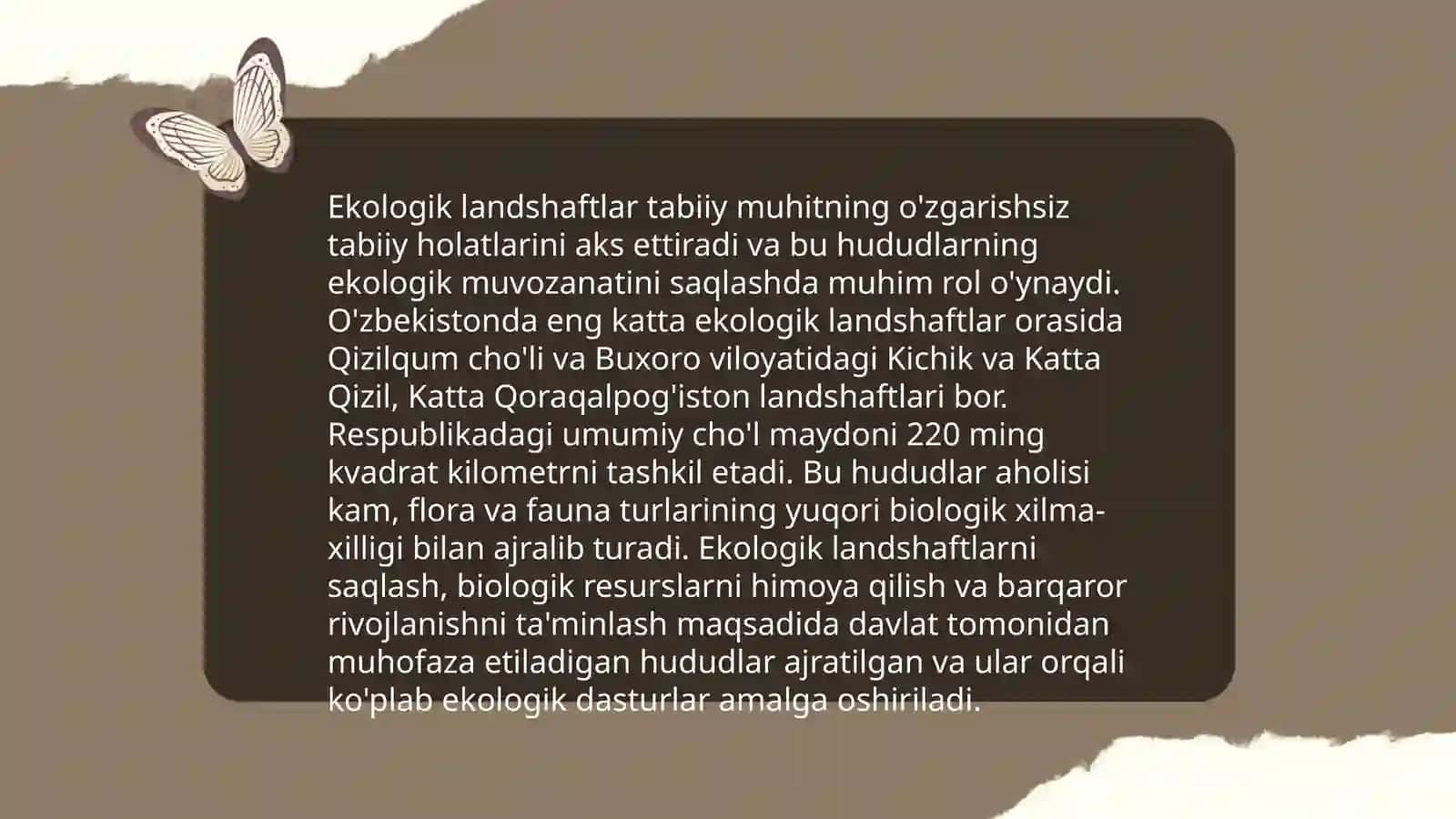 Landshaftlarning tizim sifatidagi xususiyatlarni o'rganish 4