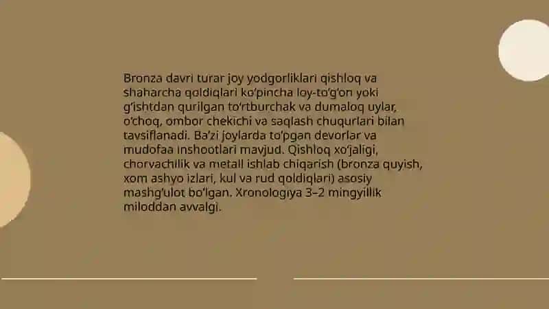 Bronza davri yodgorliklari 4