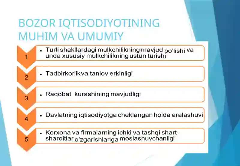 BOZOR IQTISODIYOTIGA O‘TISH DAVRI VA UNING O‘ZBEKISTONDAGI XUSUSIYATLARI 4