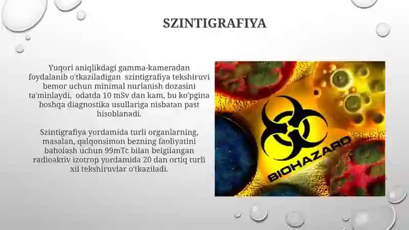 Tibbiyotda radioaktiv izotoplardan foydalanish 4