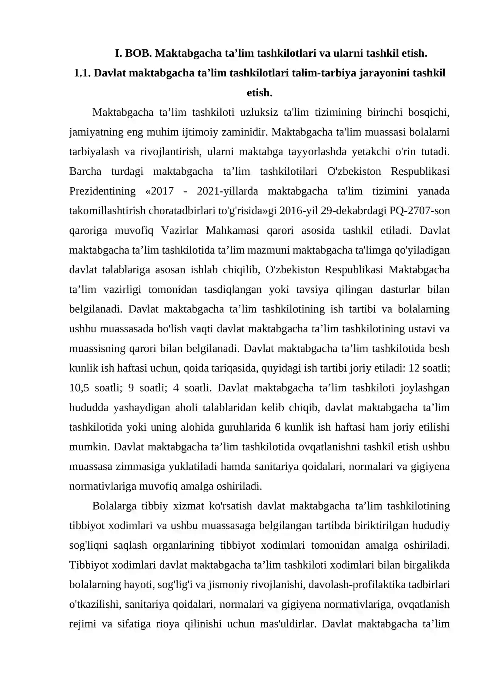 Davlat va nodavlat maktabgacha ta'lim tashkilotlarining o'ziga xosliklari 4