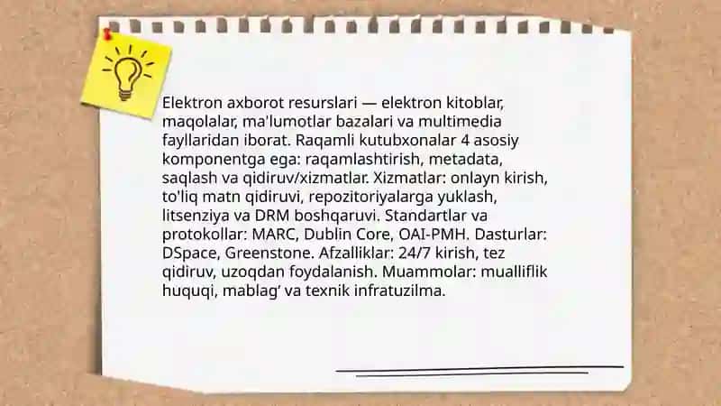 Kutubxona axborot xizmatlari va ularning amaliy qo'llanilishi 4