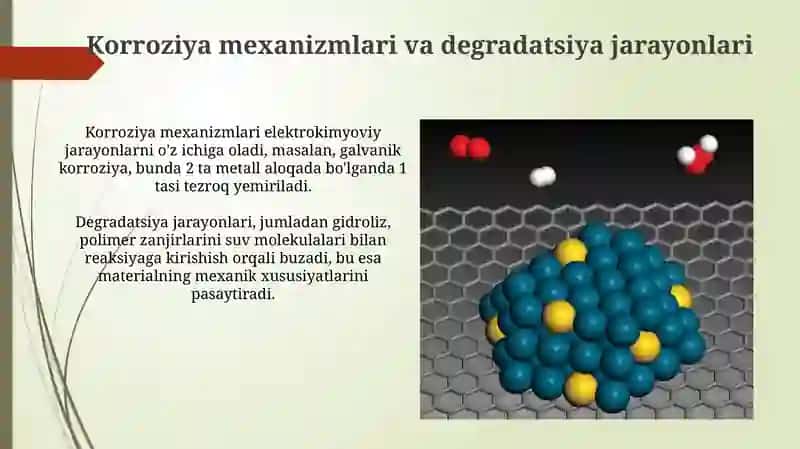 Korroziv moddalar va korroziyani sekinlashtiruvchi moddalar 4