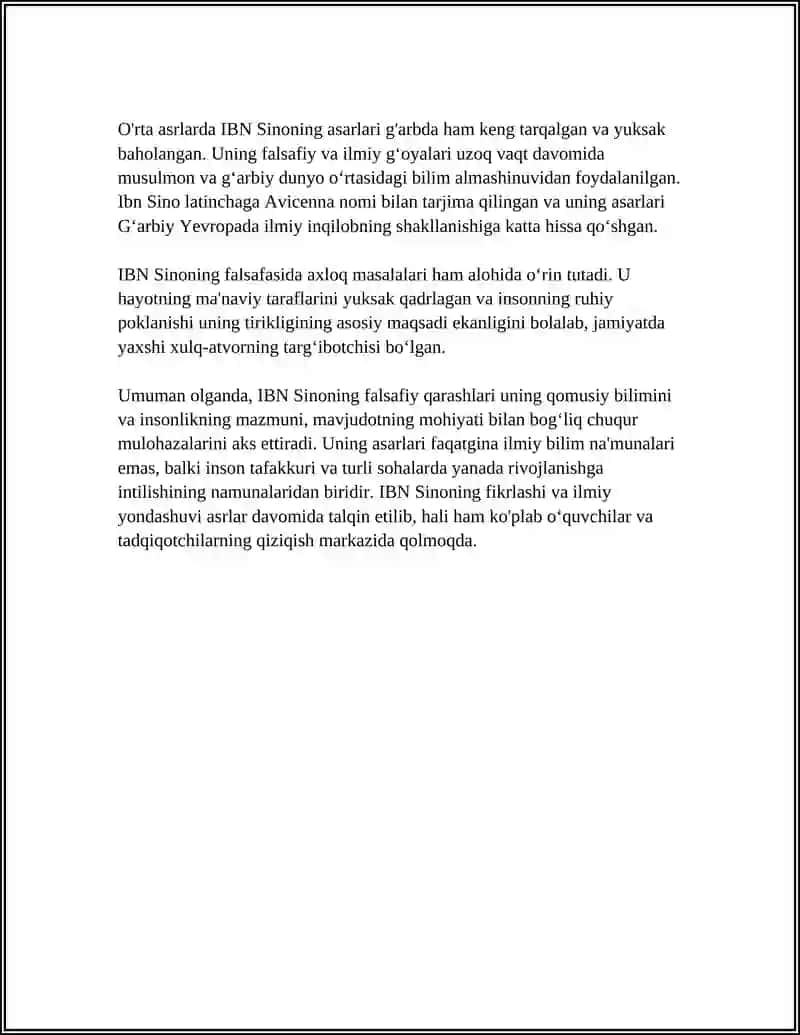 IBN SINONING KASALLIKLAR KELIB CHIQISHIDAGI FALSAFIY NAZARIYASI 4