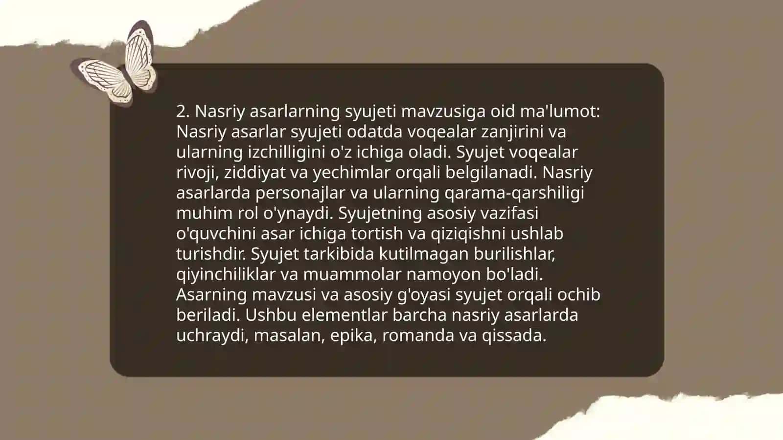 Nasriy asarlar matni ustida ishlash 4