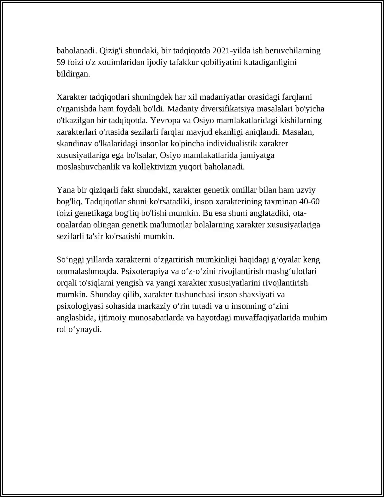 XARAKTER HAQIDA TUSHUNCHA 4