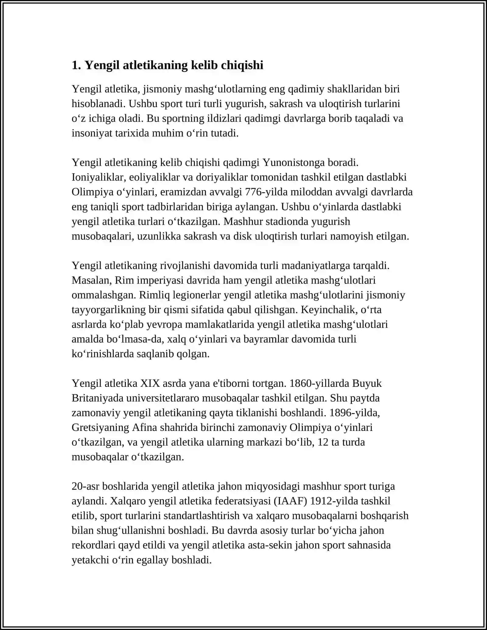 Yengil Atletika 4