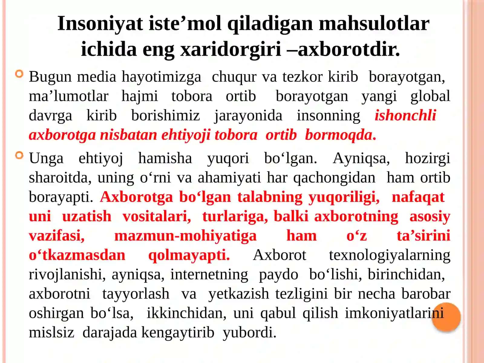 MEDIA SAVODXONLIK VA AXBOROT MADANIYATI TADRIJIYLIGI HAMDA JAMIYATDAGI AHAMIYATI 4