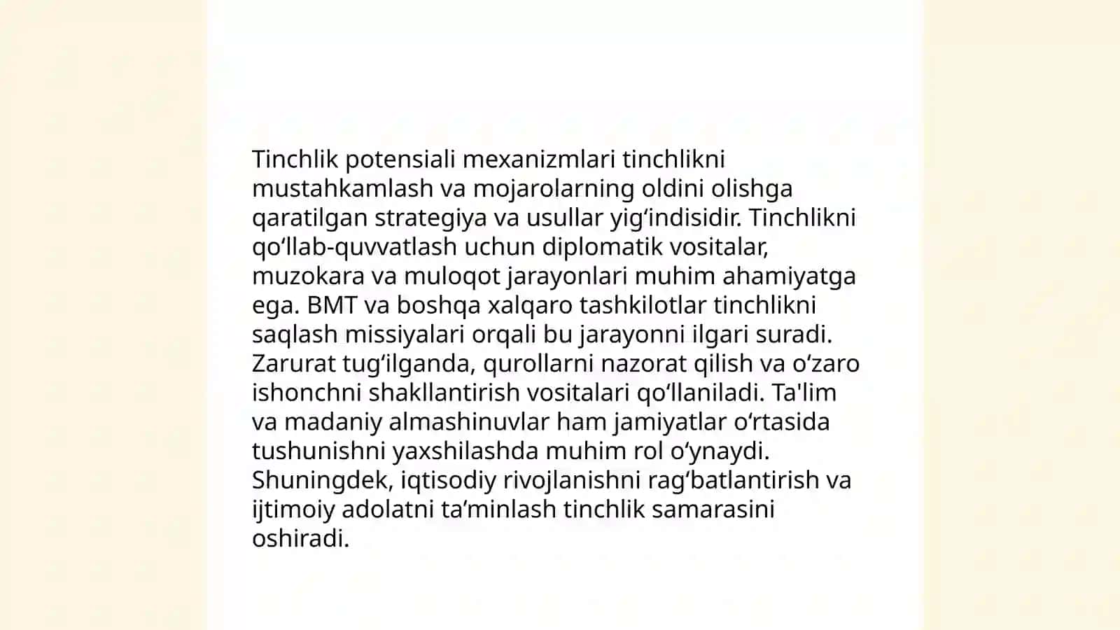 Qo'zg'aluvchan to'qimalar fiziologiyasi. Tinchlik va qo'zg'alish potensiyallari. Ta'sirotnin 3. g bo'sag'a kuchi. lon kanallarning aktivasiyasi, deaktivasiyas iva inaktivasiyasi, Sinapslar fiziologiyasi 4