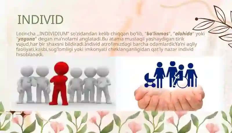 Psixologiyada ,,individ" , ,,shaxs'' , ,,individuallik'' tushunchalari. Temperament. Xarakter. Qobiliyat 4