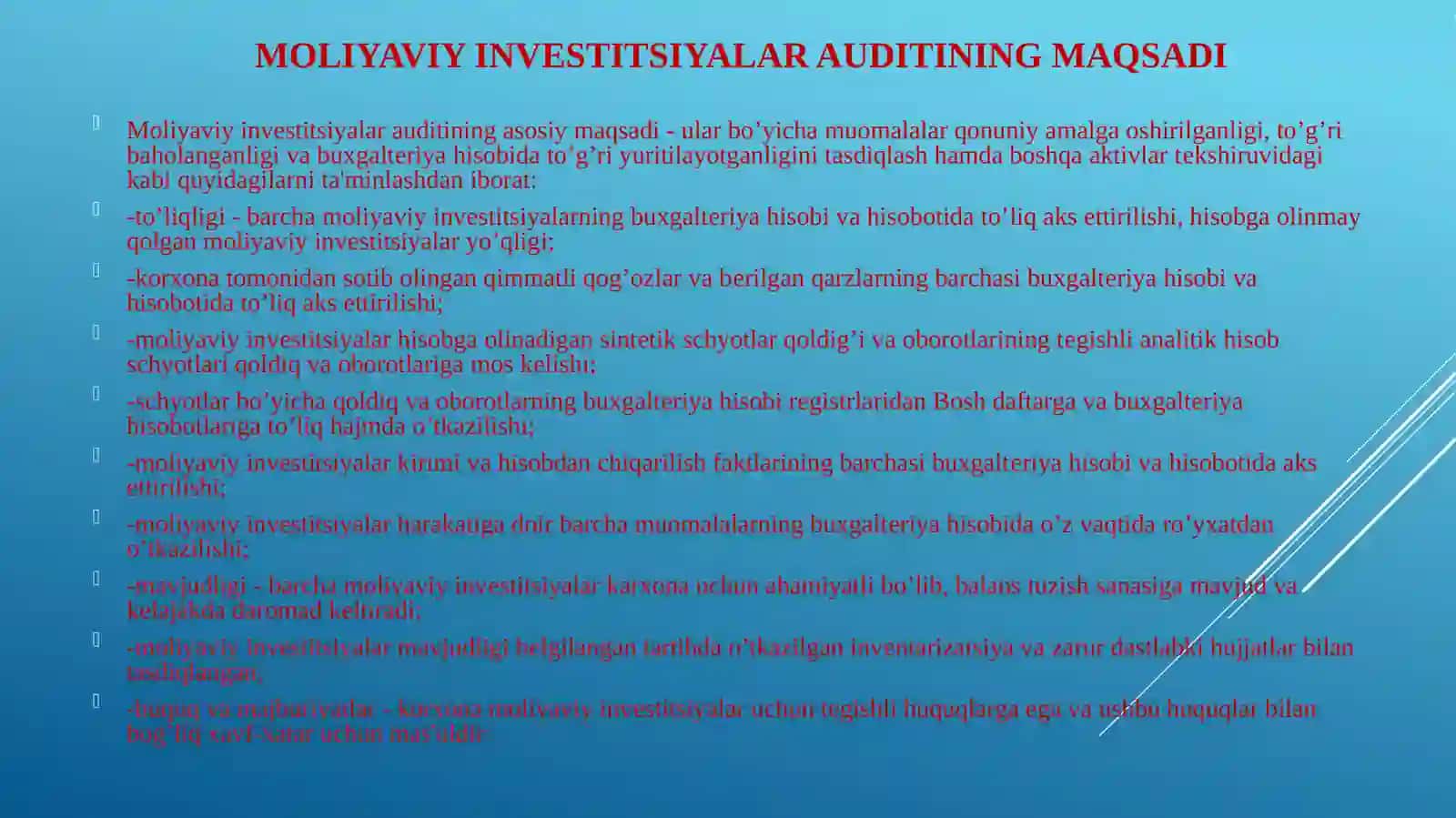 MOLIYAVIY INVЕSTITSIYALAR AUDITI 4