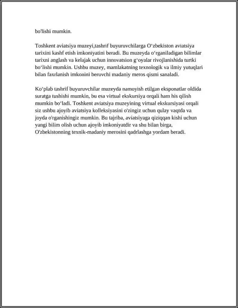 Toshkent aviatsiya muzeyi 4