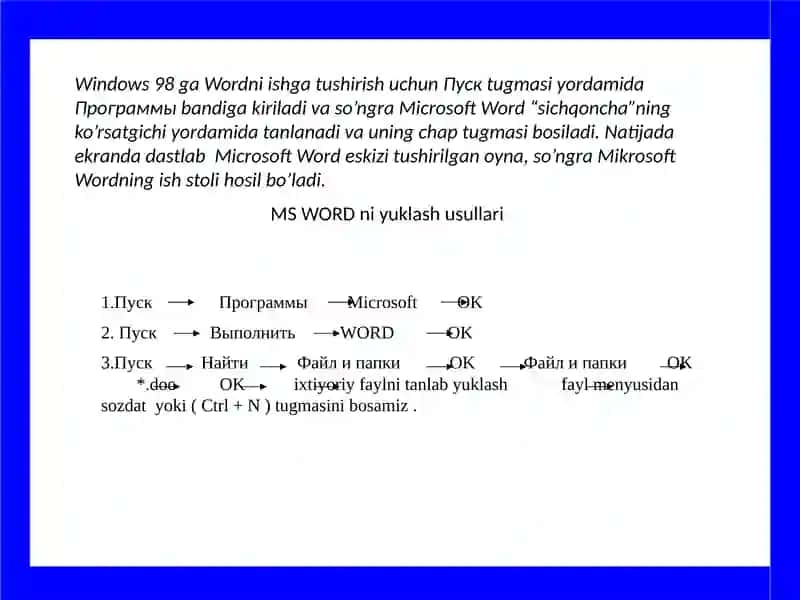 MS WORD 4