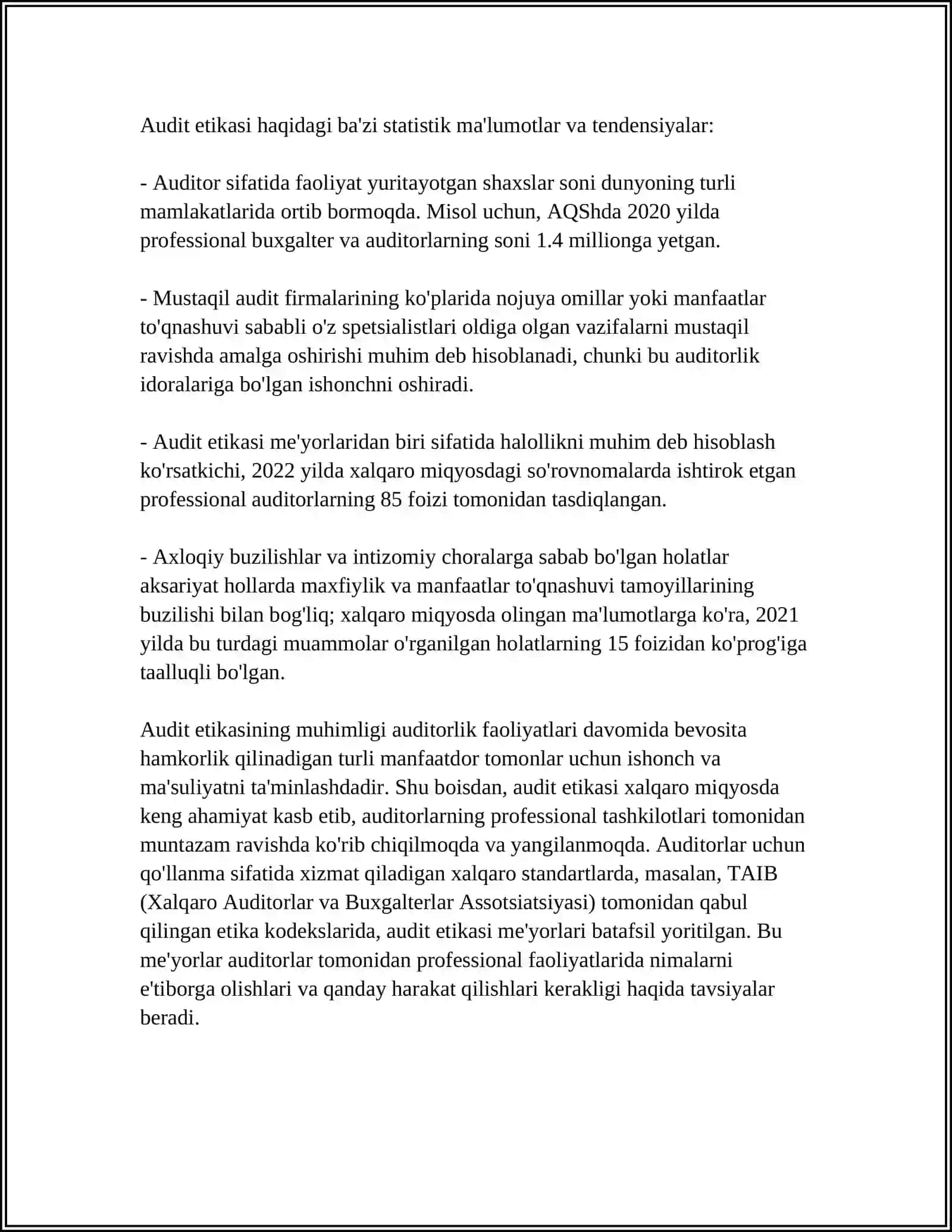 AUDITORLARNING AHLOQ KODEKSI 4