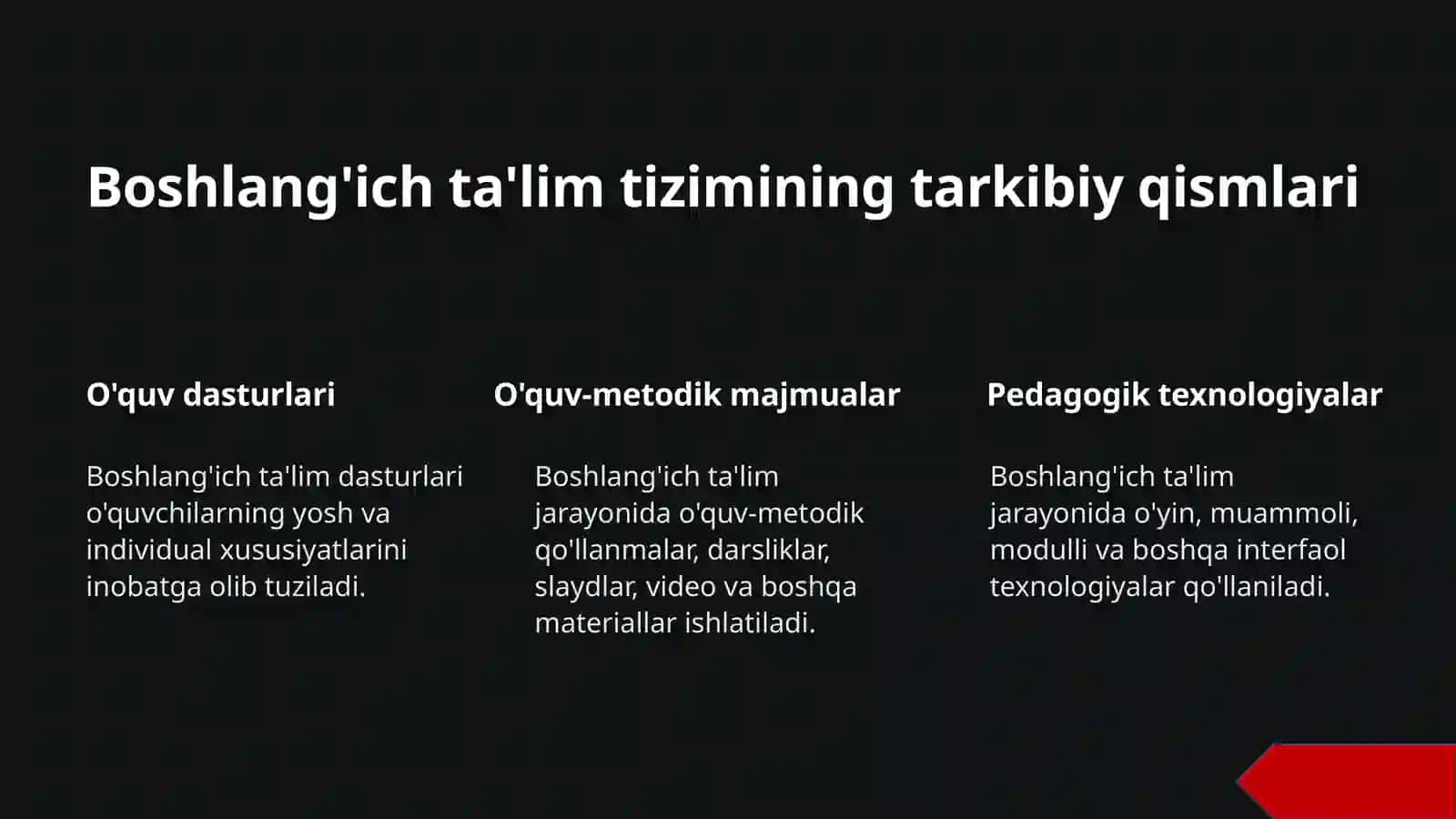 Boshlang'ich ta'lim pedagogikasining o'ziga xosligi 4