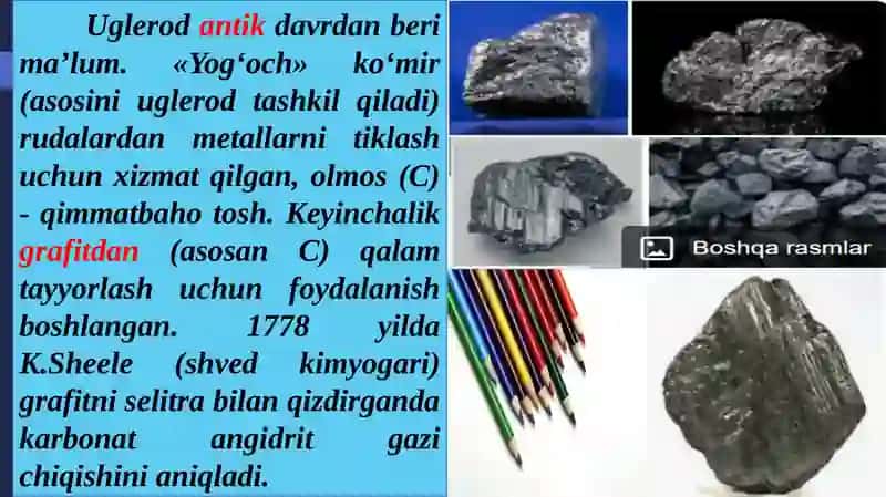 Uglerodning xossalari 4