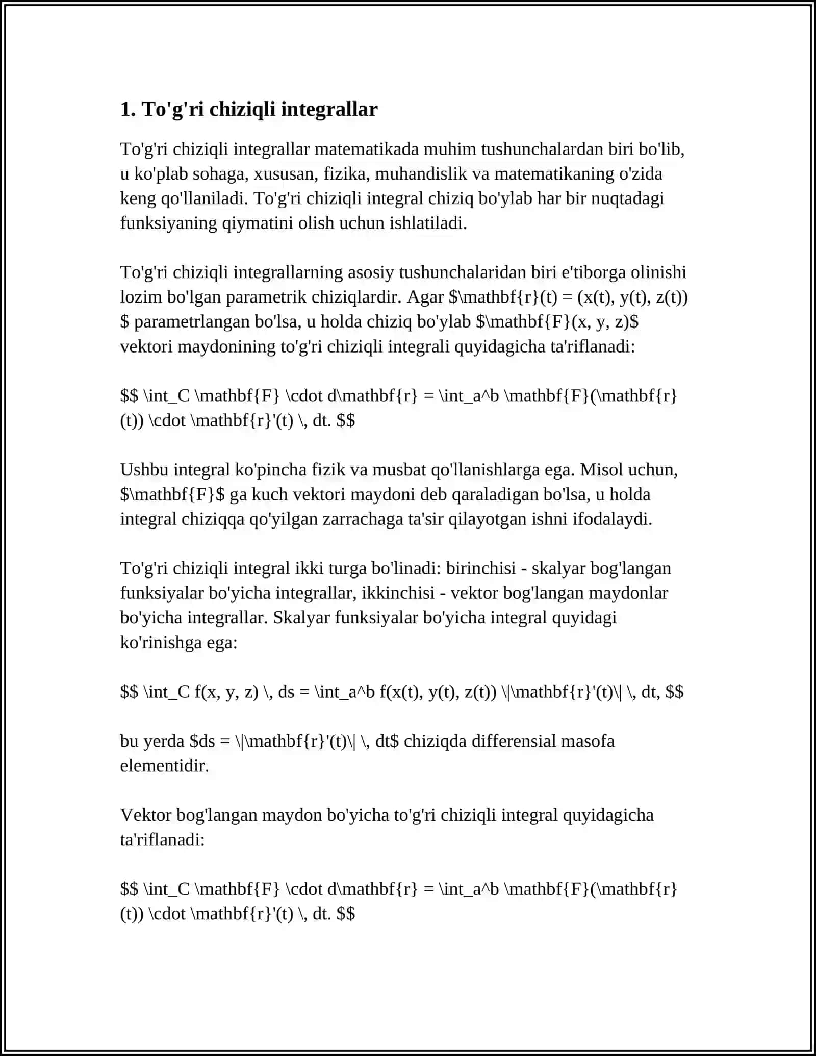 IKKI KARRALI INTEGRALLAR VA ULARNI HISOBLASH 4