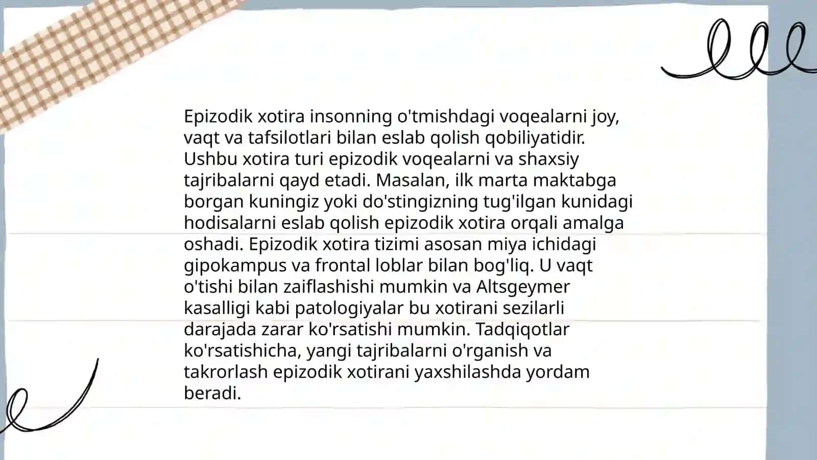 Xotira shakllari va turlari 4