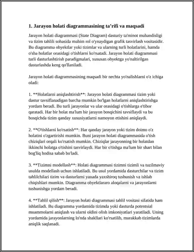 Jarayon holati diagrammalari va Jarayon diskriptori 4