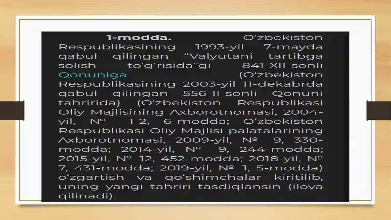 Raqamli texnologiyalar fanidan tayyorlagan taqdimot ishi 4