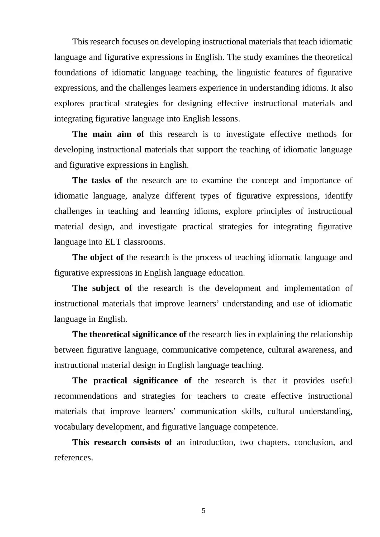 DEVELOPING INSTRUCTIONAL MATERIALS FOR TEACHING IDIOMS AND FIGURATIVE LANGUAGE 4